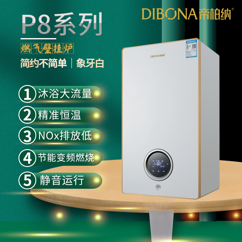 帝柏纳32KW智能壁挂炉 家用采暖热水两用炉 厂家直销