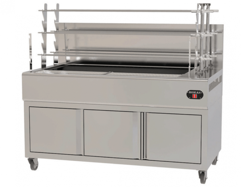 欧洲BIOKAN  LG9 台式炭烤炉连底柜 biokan多功能烤炉