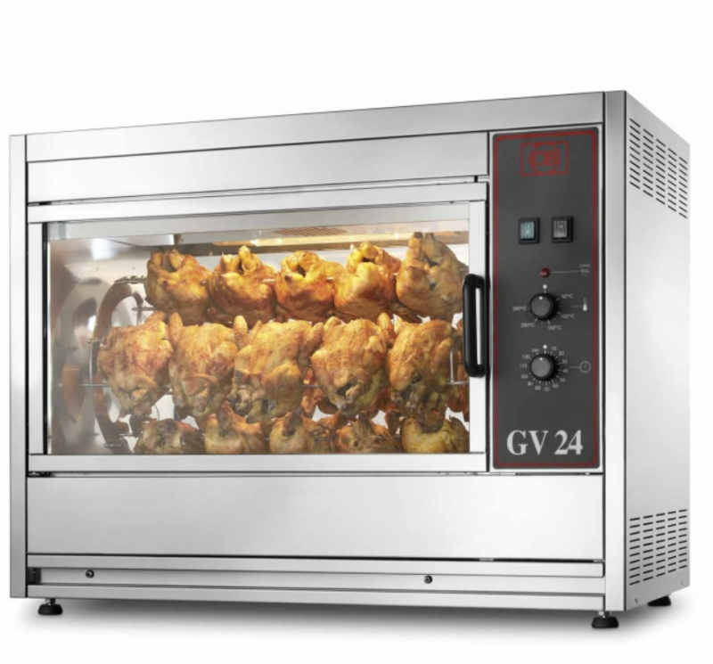 意大利CB  GV-24/28MAN  电力烤鸡炉 烤肉炉