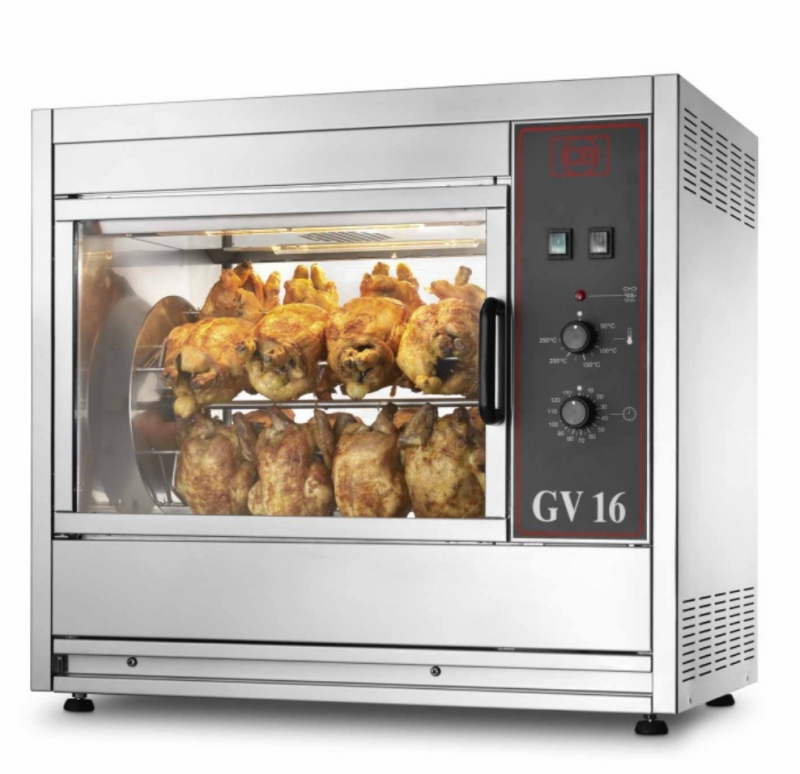 CB 烤炉 GV-16/20MAN 电力烤鸡炉(16-20只鸡) 意大利CB 旋转烤鸡炉