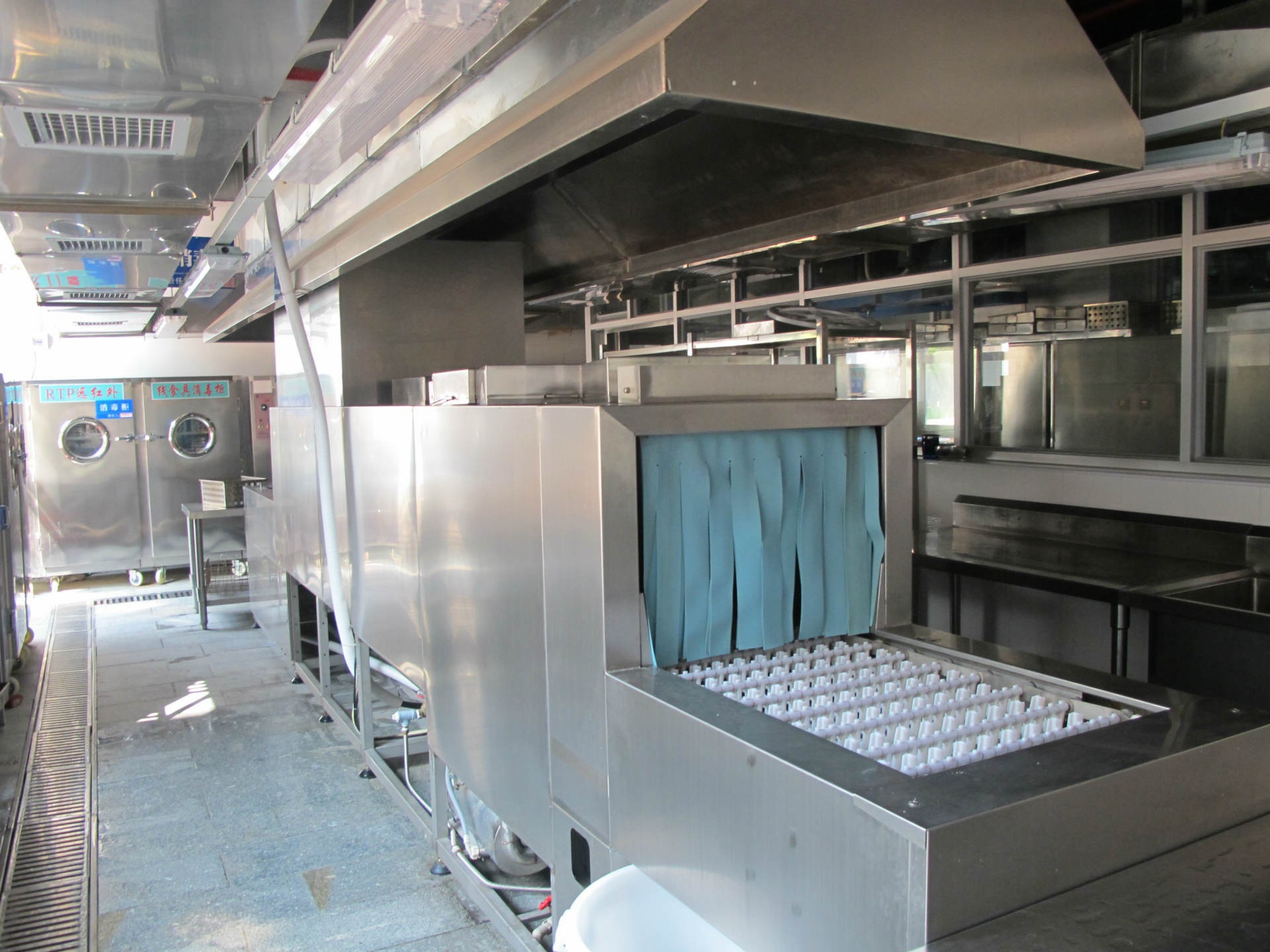 长龙式全自动洗碗机 酒店餐厅商用洗碗机 洗碗机厂家