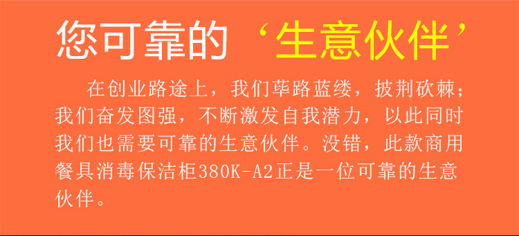 380L商用消毒柜单门立式餐具消毒中温臭氧消毒碗碟柜