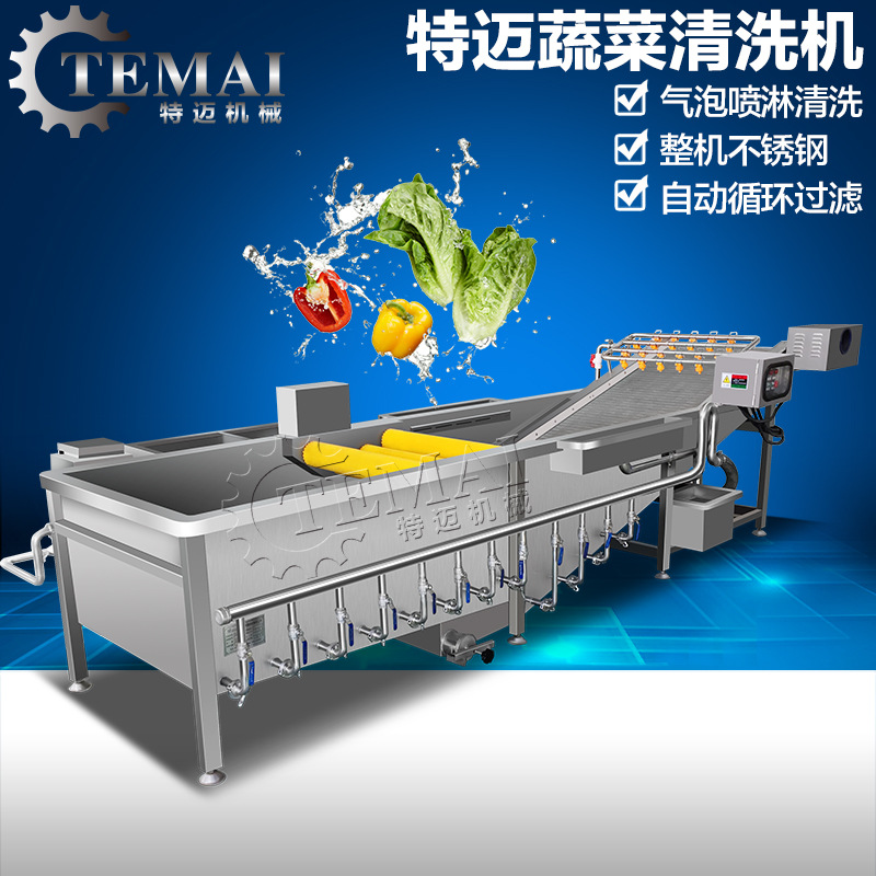爆款全自动商用智能气泡洗菜机 臭氧消毒蔬菜清洗机