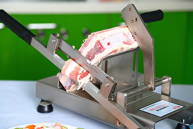 手动切片机切肉机 切羊肉肥牛卷刨肉机 家用商用全不锈钢自动送肉