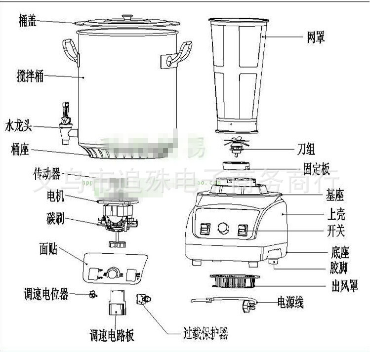 包邮】新款快易好KYH-131 商用现磨豆浆机大容量20L 全钢304