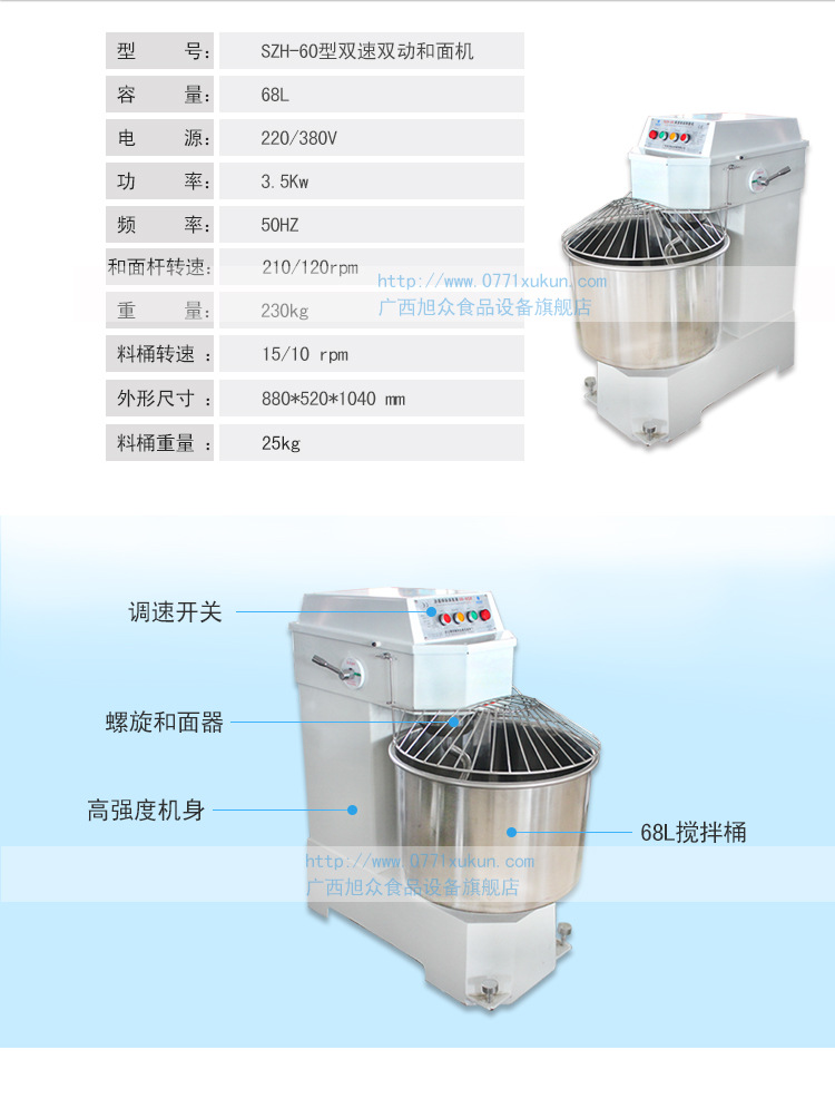 SZH-60型双速双动和面机_04