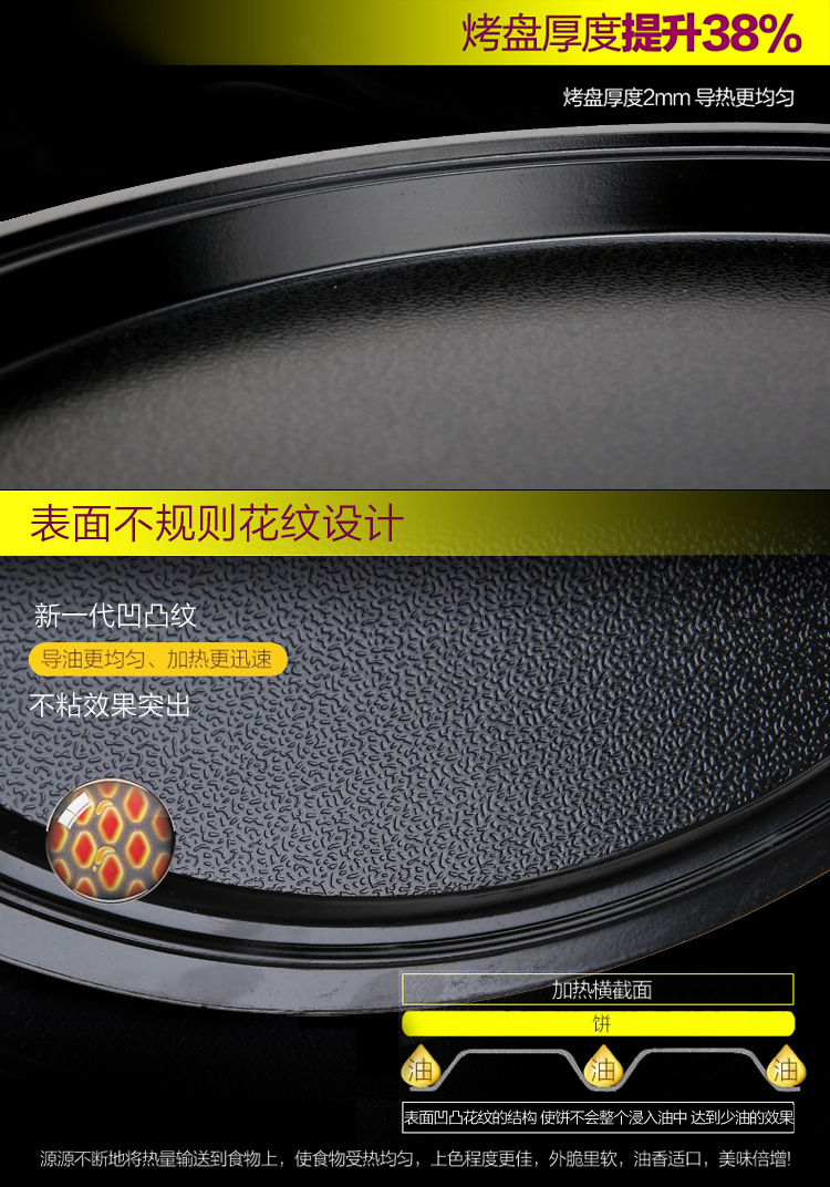 厂家直销面面俱到电饼铛家用多功能悬浮式双面加热煎烤机商用礼品