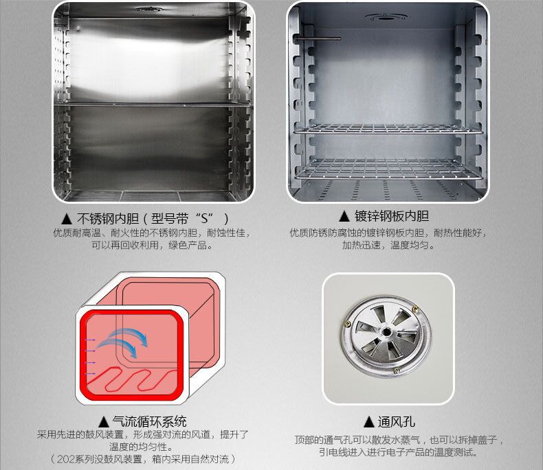 博造电热恒温鼓风干燥箱商用小型烤箱电子化工五金塑料食品烘干箱