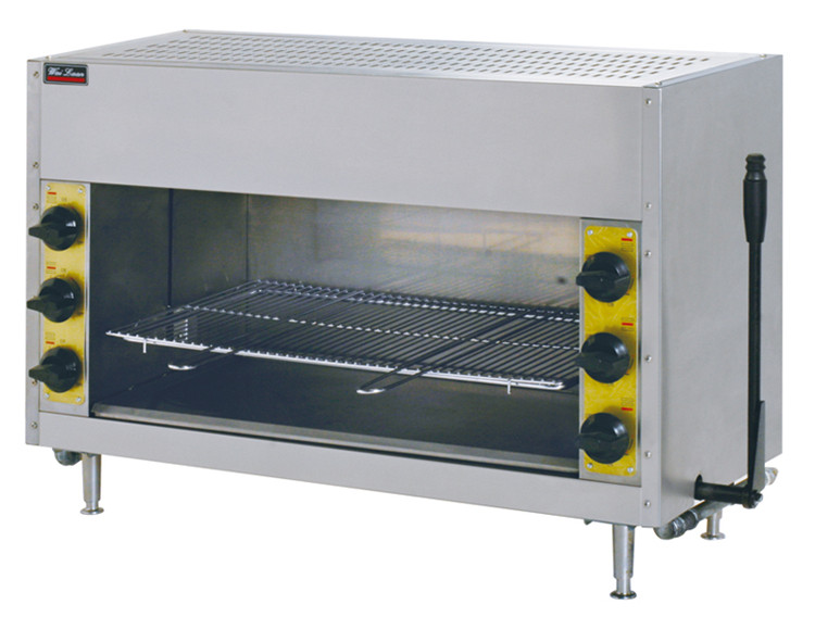 唯利安RG-66升降式燃气面火烤炉家用煤气烧烤炉不锈钢商用烘烤箱