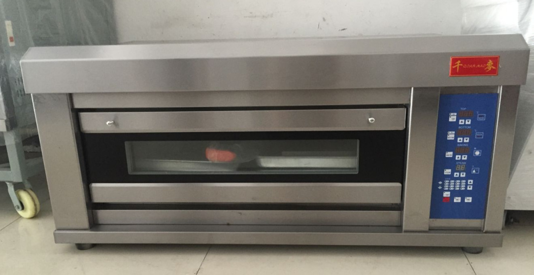 千麦商用电烤箱电脑版单层两盘QM-2H 面包月饼烘烤炉