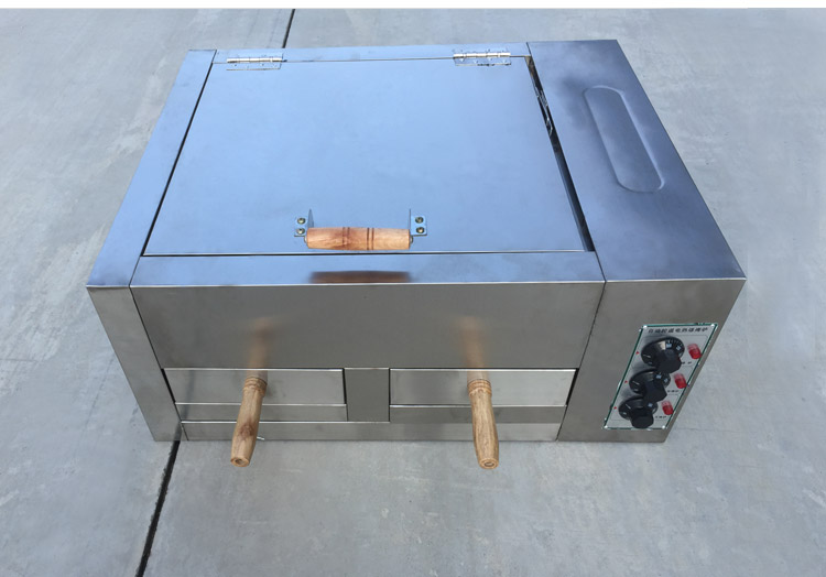 电烤炉一层两盘 食品电烤箱送烤盘 食品烘焙设备烧饼设备厂家直销