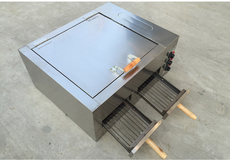 电烤炉一层两盘 食品电烤箱送烤盘 食品烘焙设备烧饼设备厂家直销