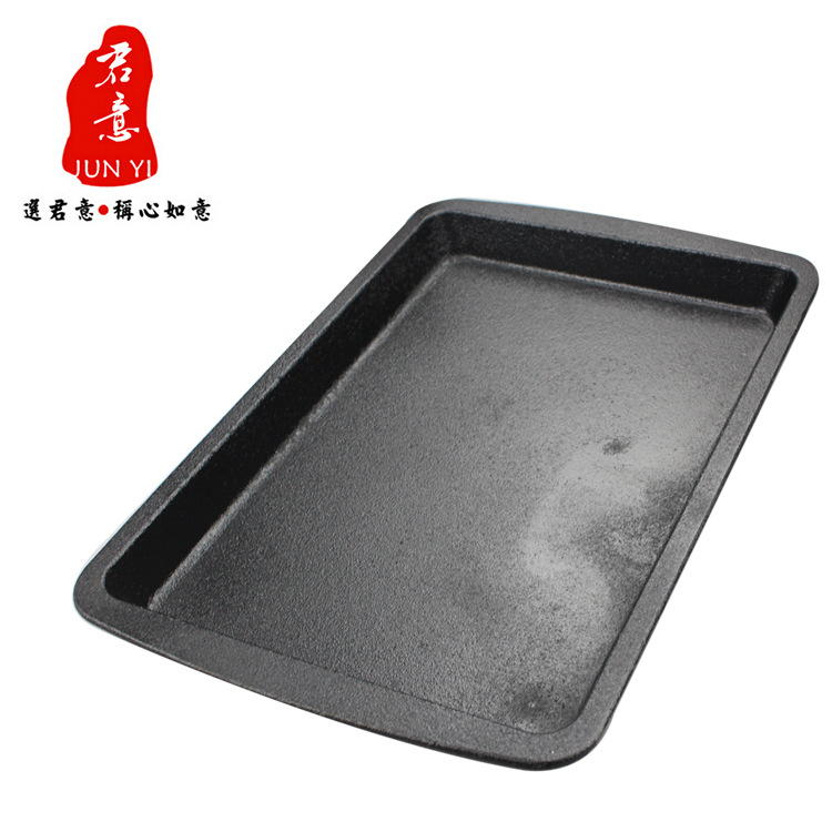 长方形 铸铁烤盘 有大小号 烧烤盘 烤鱼盘 商用铁板烧