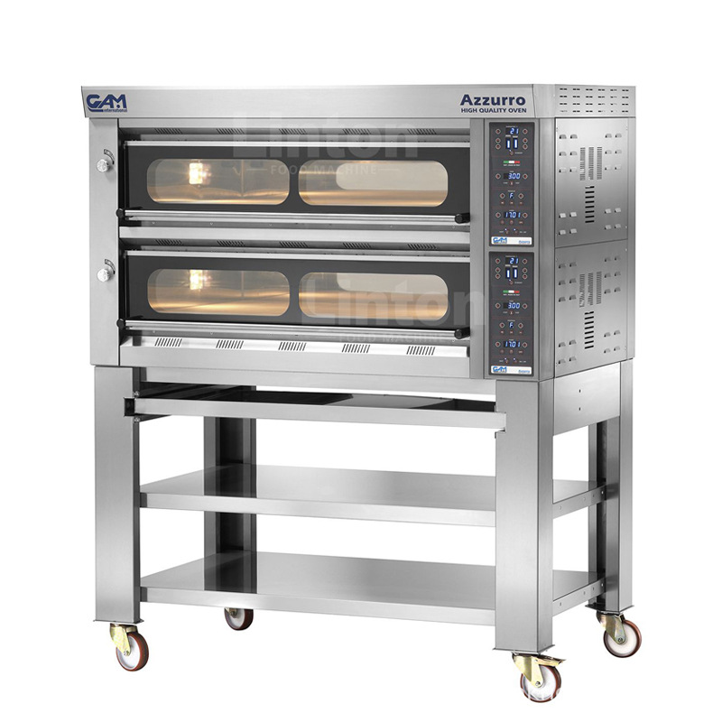 意大利原进口台式披萨炉 AZZURRO 6+6商用两层六盘豪华烤箱420℃