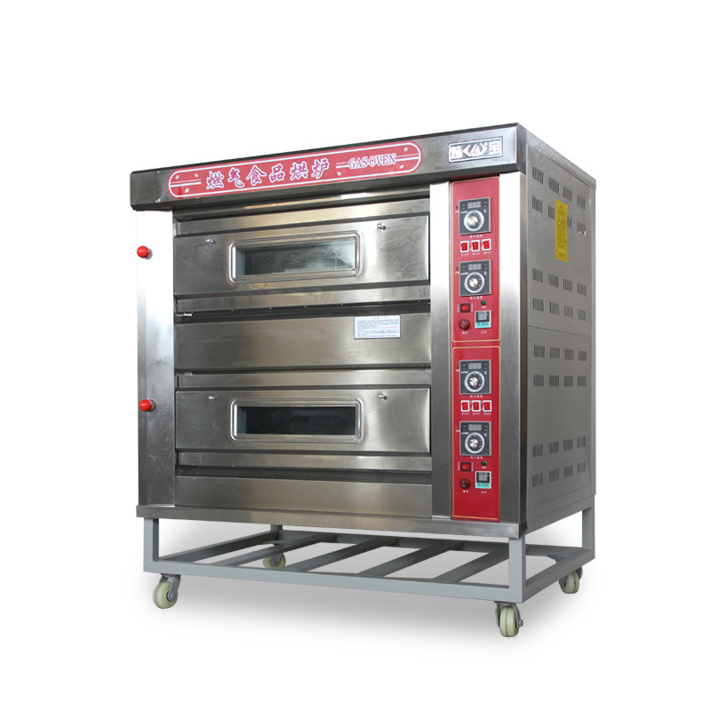 披萨烤箱 单层商用烤箱二层四盘 蛋糕面包烘培燃气烤箱 烤炉 烘炉