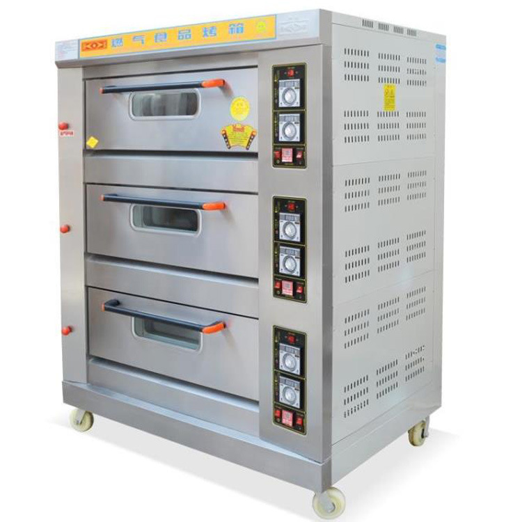 厨宝KB-30三层六盘燃气烤箱蛋糕面包烤箱商用燃气烘炉燃气烤箱