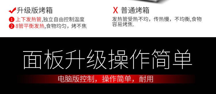 乐创 烤箱商用烤炉单层一层一盘蛋糕面包大烘炉微电脑 披萨电烤箱