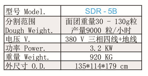 珠海三SUN-MATE麦SDR-5B 五条线连续分块滚圆机 商用食品机械