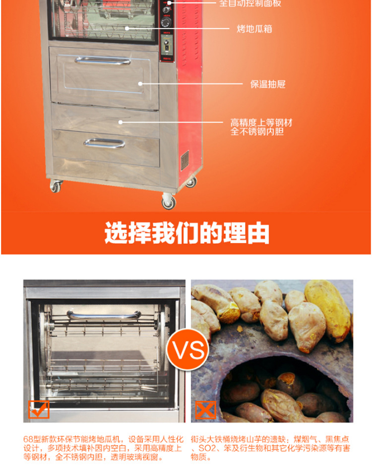 煤气烤地瓜炉商用液化气128型燃气烤地瓜机多功能玉米烤红薯炉
