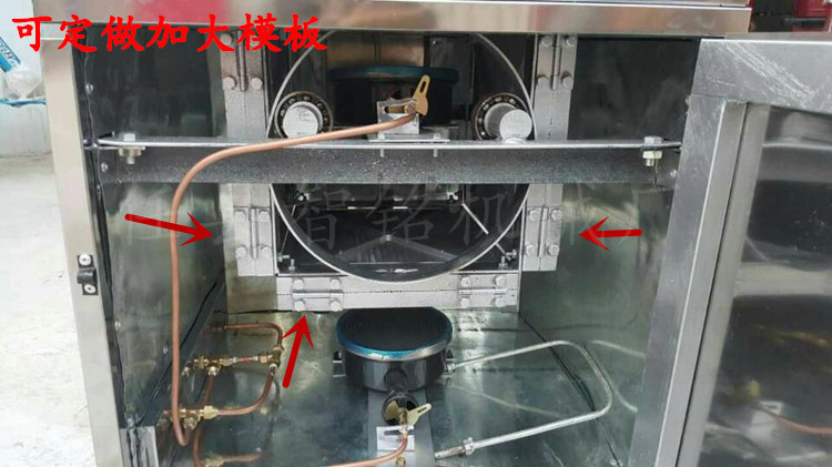 商用蛋卷机 鸡蛋卷机 脆皮蛋卷机加大双灶头效率高