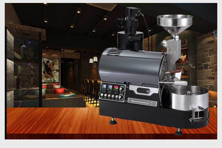 2KG商用小型咖啡豆烘焙机 咖啡烘焙设备 电加热/燃气加热可选