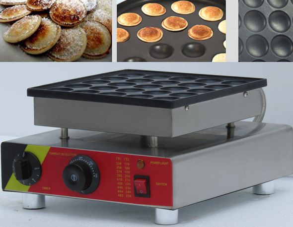 高导热性不锈钢铸铝小松饼机 华夫炉 糕点机 小吃设备