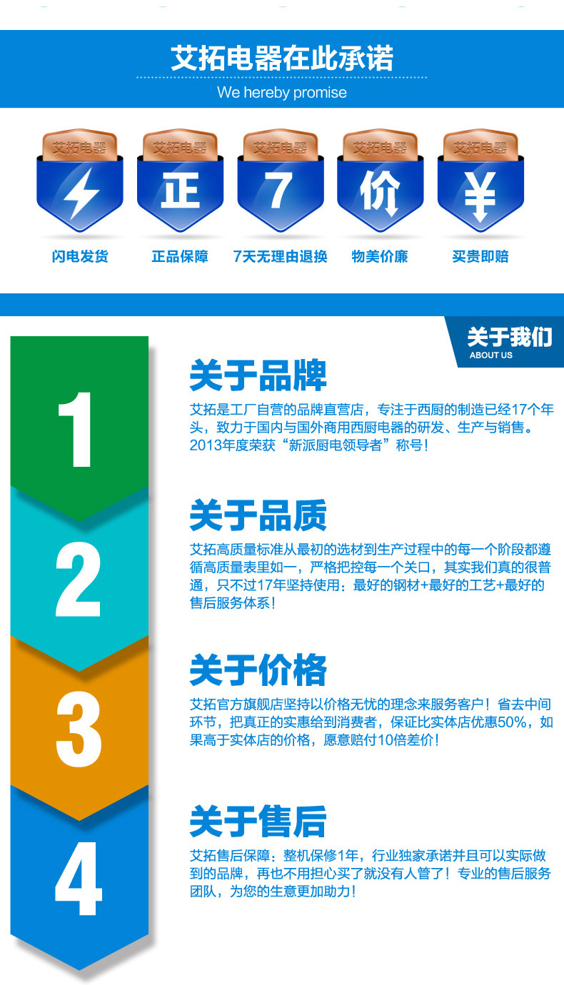 艾拓展示柜冷藏立式双门超市饮料柜冰柜双开门冷藏保鲜柜商用冰箱