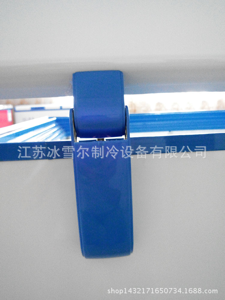 厂家直销商用1.8米曲底单温大型冰柜 BD/BC-538L冷藏冷冻双门冰箱