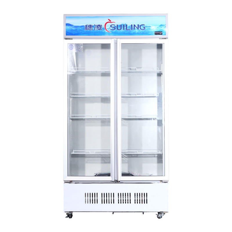 穗凌 LG4-700M2/W商用冰柜立式冷藏超市冰柜双门展示柜不结霜风冷