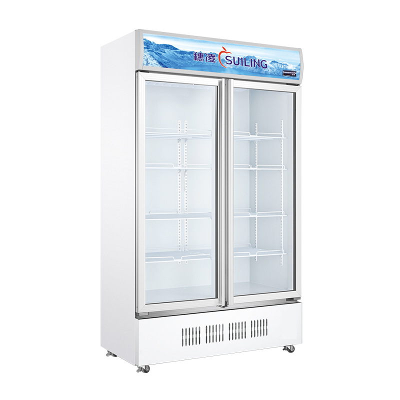 穗凌 LG4-700M2/W商用冰柜立式冷藏超市冰柜双门展示柜不结霜风冷