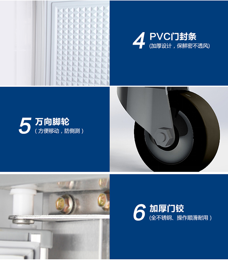 德玛仕商用展示柜冷藏 饮料展示柜 立式冰柜 冷冻立式双门-680L