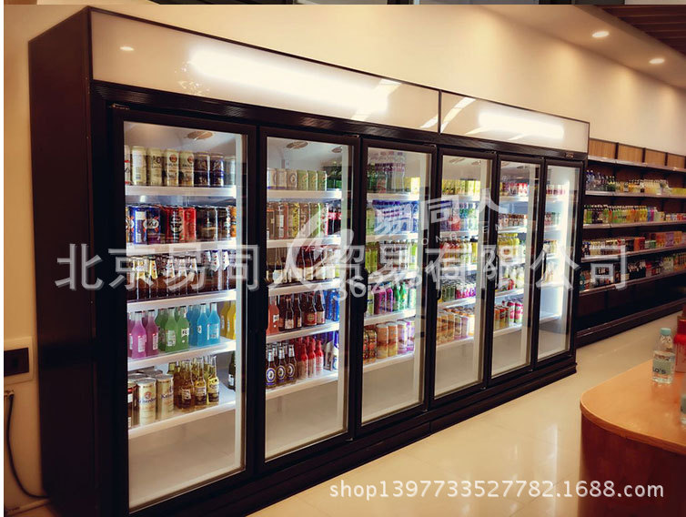 玻璃门冷藏展示柜单门双门商用立式啤酒饮料柜水果蔬菜保鲜冰柜