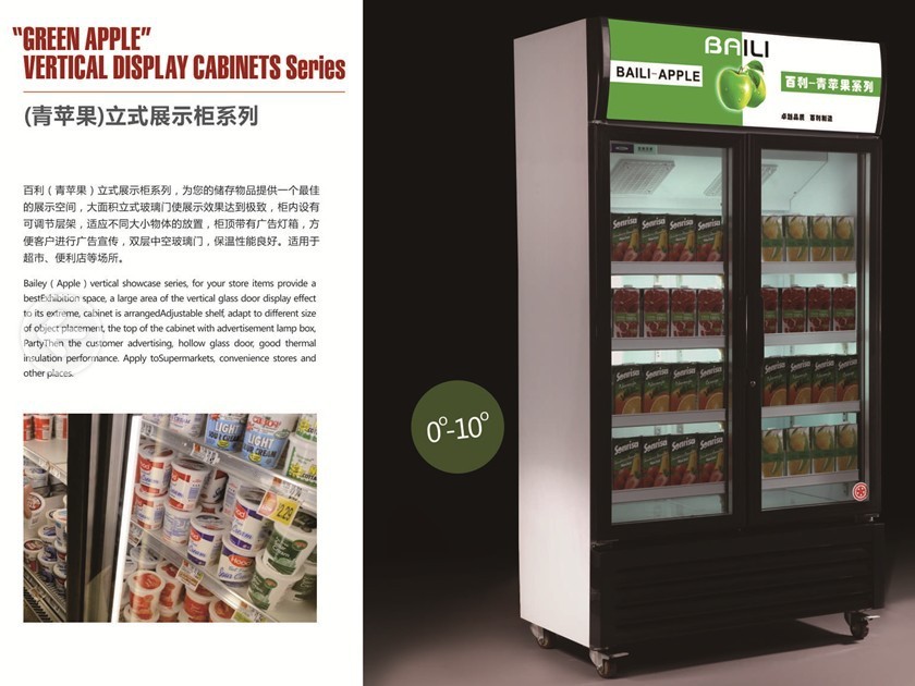百利冷冻冰柜冰箱 商用冰柜 立式六门不锈钢雪柜 酒店厨房设备