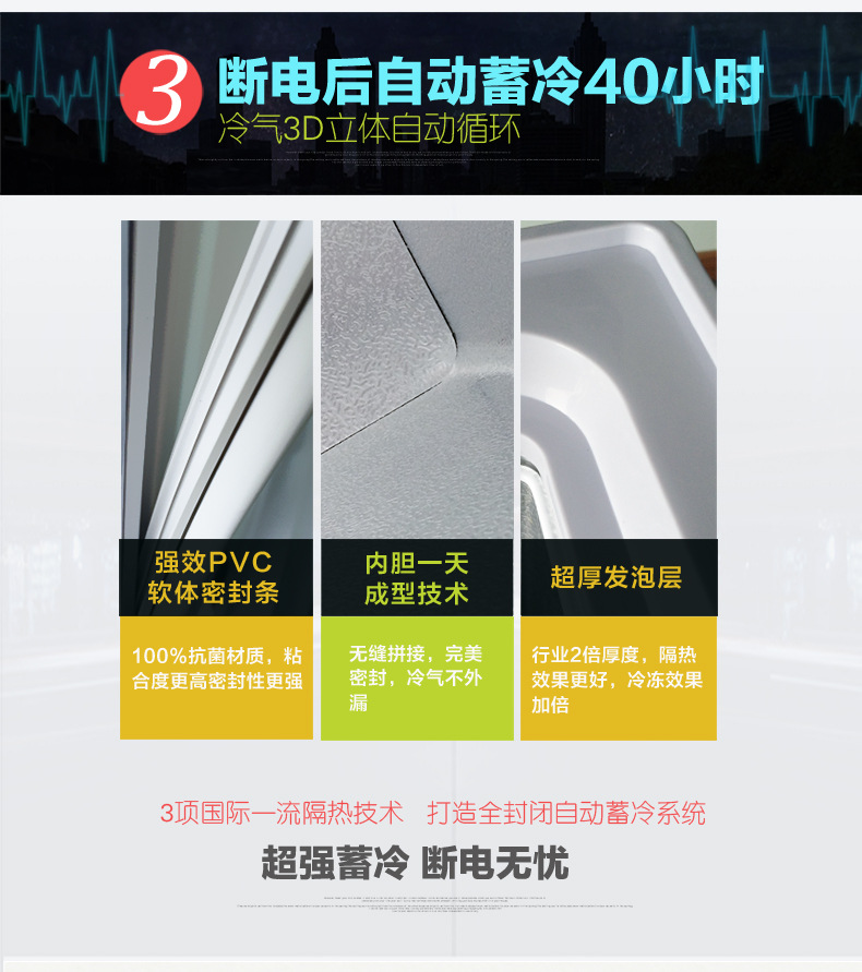 华美冷柜家用卧式单温顶开门冷冻冰箱超市商用冷藏冷冻转换冷柜