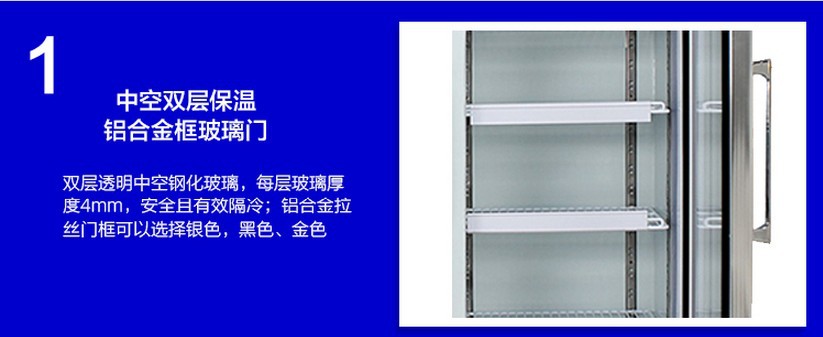 厂家直销冰柜立式五门冷藏陈列柜 饮料展示冰箱 超市便利店保鲜柜