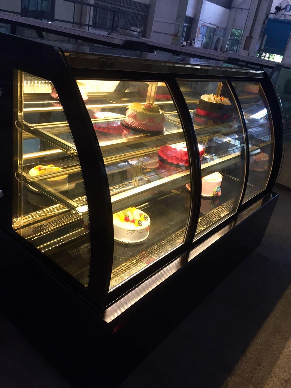 乐创蛋糕柜冷藏展示柜台式直角展示冰柜水果保鲜柜风冷蛋糕柜包邮