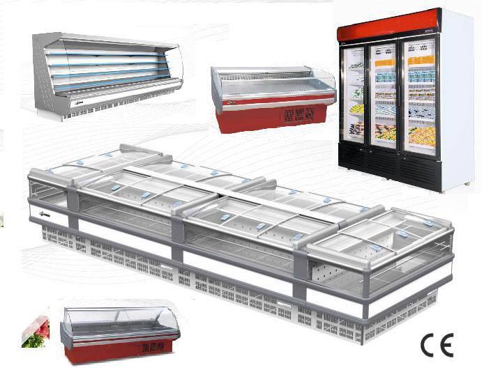 商用展示冰柜 岛柜 超市冷柜 冷冻展示柜 肉柜 低温组合柜