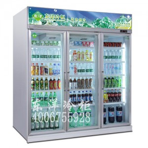 四门饮料冷柜|四门展示冰柜价格|保鲜冷藏设备厂家长期供应东洋