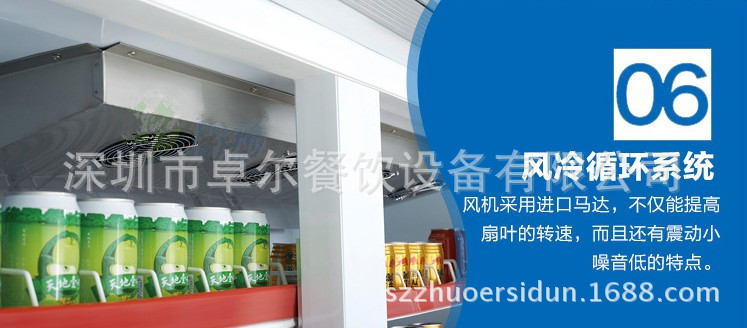 新品分体平头两门展示冰柜立式饮料柜 超市冷柜水果便利店保鲜柜
