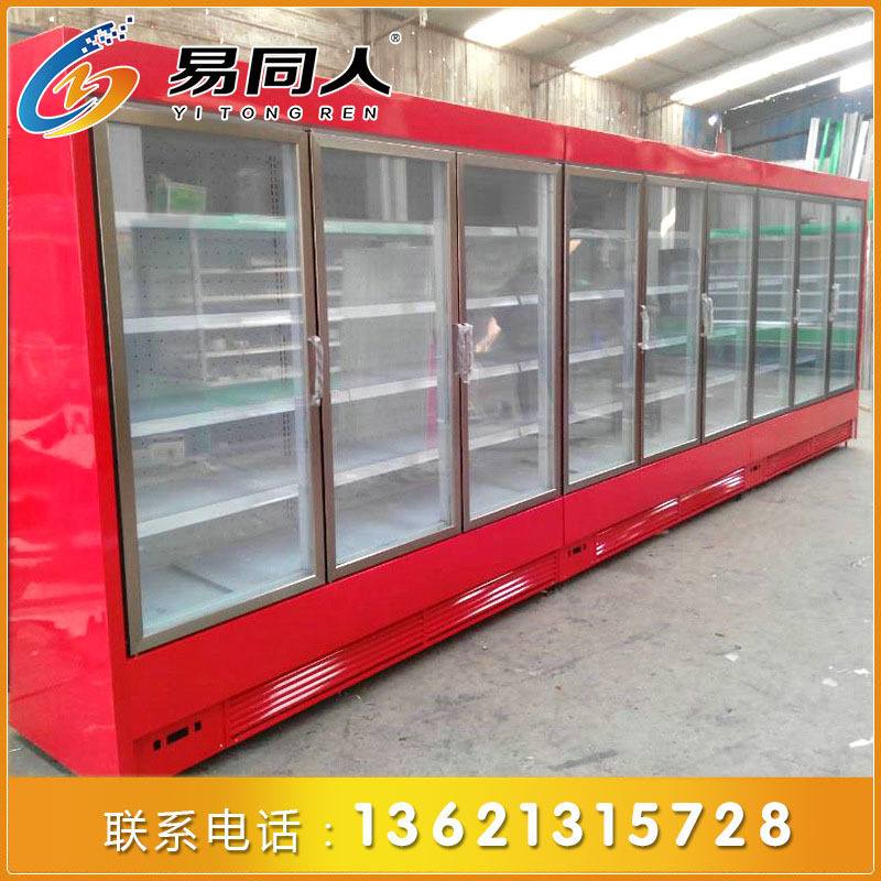订做超市便利店三门饮料展示冷柜水果保鲜冷藏展示柜冰柜厂家直销