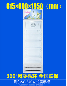Haier/海尔SC-322 冷藏立式商用展示柜保鲜饮料冷柜冷藏冷饮冰柜