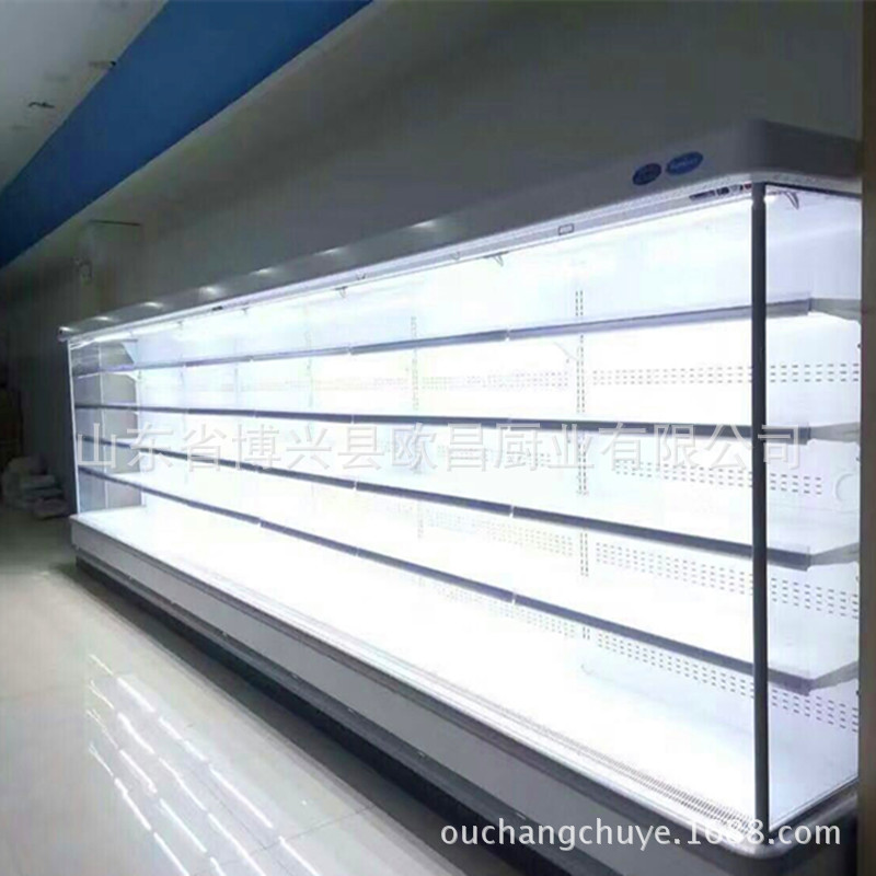 水果保鲜柜浙江大型超市风幕柜蔬菜牛奶冷藏展示柜立式