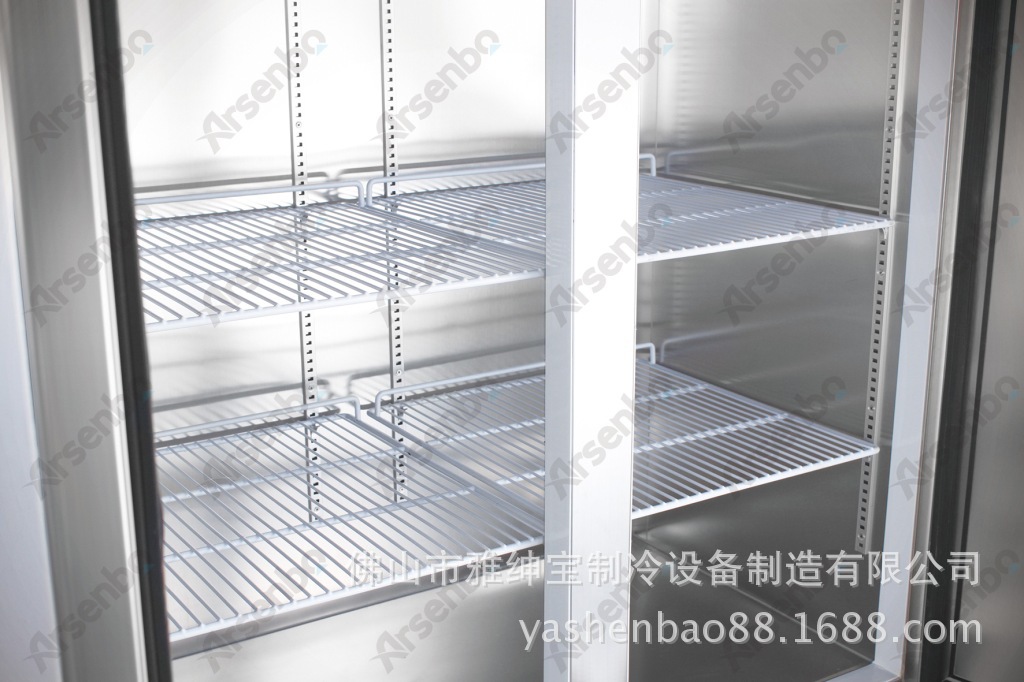 四门冷藏食品保鲜柜/暗管铜管内外不锈钢冷藏柜/雅绅宝冷柜
