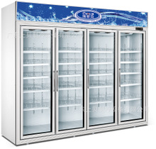 厂家供应三门分体展示冷柜 超市连锁店立式冷藏柜 牛奶保鲜柜
