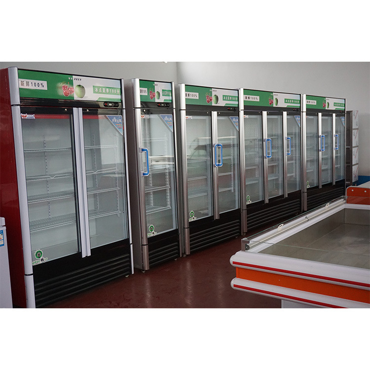 饮料柜 双门展示柜商用立式冷藏保鲜展示柜制冷强劲噪音小可定制