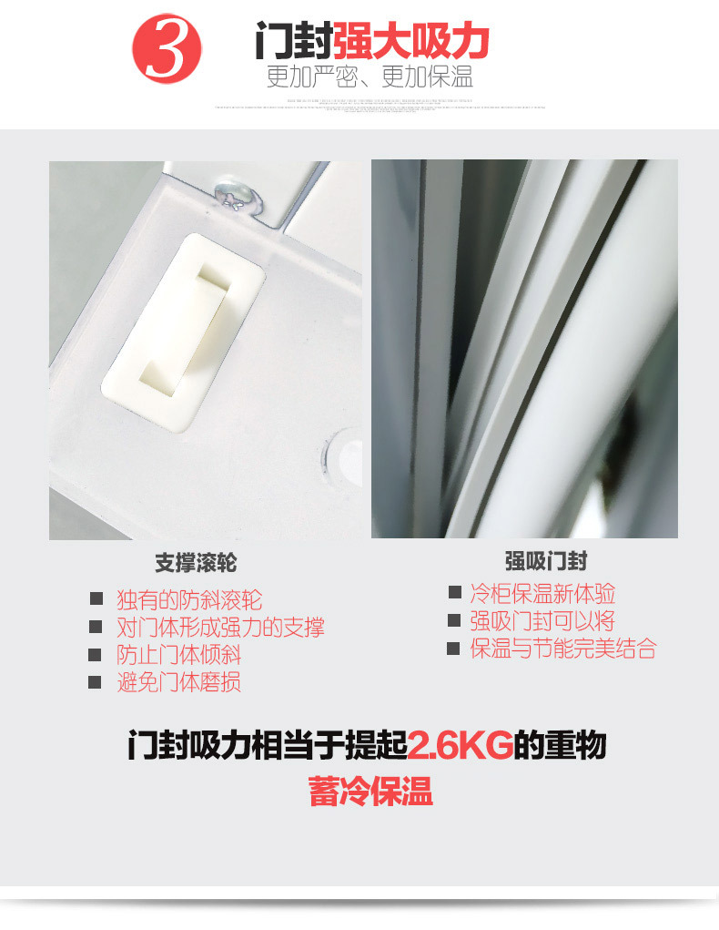 冰熊 LC-980三门立式展示柜/饮料柜/冷藏柜/陈列柜保鲜柜商用冷柜
