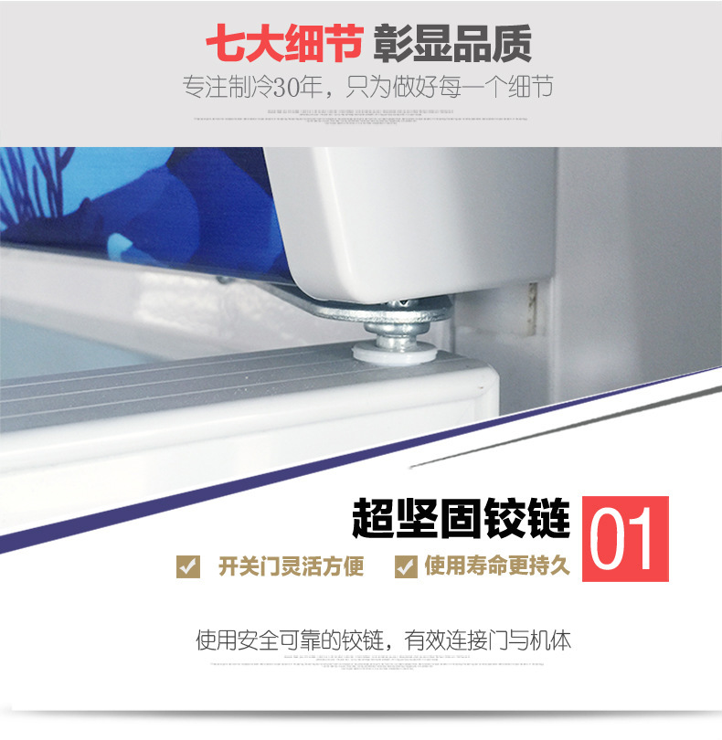 冰熊 LC-980三门立式展示柜/饮料柜/冷藏柜/陈列柜保鲜柜商用冷柜