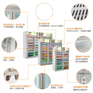 易同人饮料柜冷藏展示柜商用立式冰箱啤酒冷饮柜饮品保鲜柜厂家