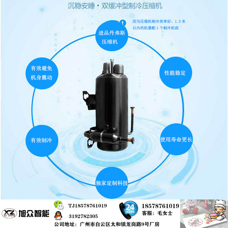 直冷无霜组合岛柜速冻超市卧式保鲜冰柜商用冷冻冷藏食物展示柜