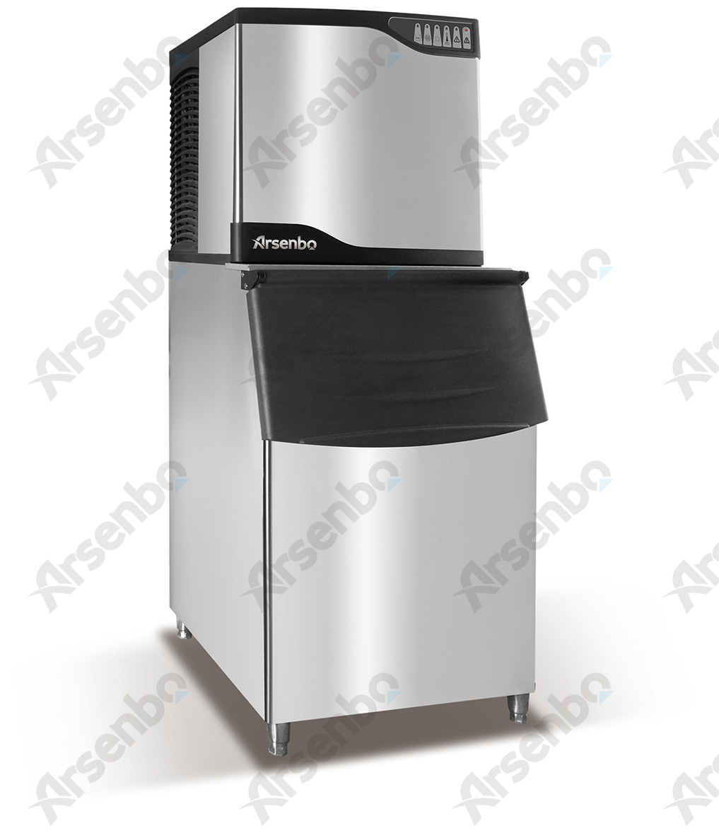 电影院可乐制冰机冷藏柜 大型方冰机 商用全自动制冰方块冰